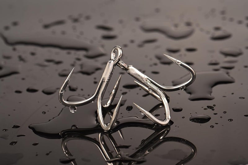 BKK VIPER-41 Treble Hook | 4X | Saltwater Corrosion Resistant Bright Tin Coating | Hand Ground Point | Heavy Duty Lure Hook, Popping, Stickbaits - Image 2